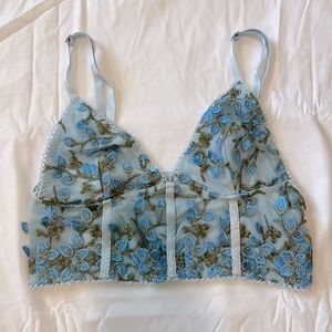 Flower bralette crop top